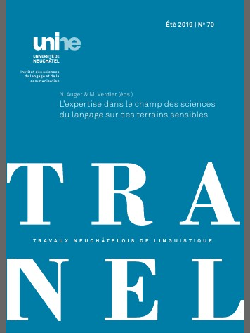 					Afficher No. 70 (2019): Travaux Neuchâtelois de Linguistique
				