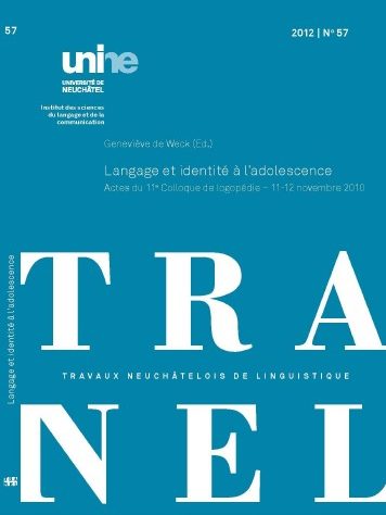 					Afficher No. 57 (2012): Travaux Neuchâtelois de Linguistique
				