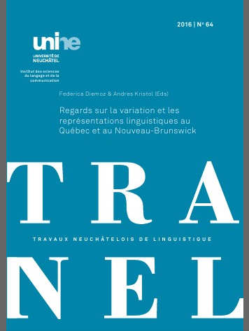 					Afficher No. 64 (2016): Travaux Neuchâtelois de Linguistique
				